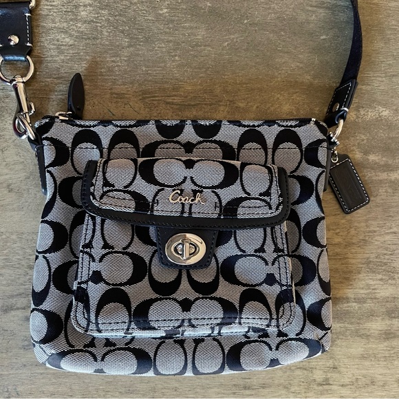 Coach Handbags - Coach Monochrome Signature Crossbody Bag